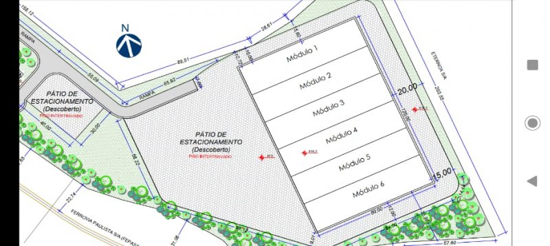 Planta dos Galpões